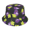 Double-sided bucket hat cap black grape kap-m-31