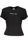 TOMMY HILFIGER SCHWARZES DAMEN-KURZARM-T-SHIRT