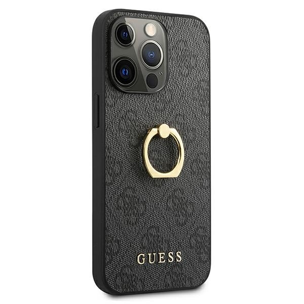 Guess GUHCP13X4GMRGR iPhone 13 Pro Max 6,7" szary/grey hardcase 4G with ring stand