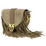 Vera Pelle leather crossbody bag with tassels