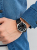 Stylish Men's watch with leather strap from CASIO