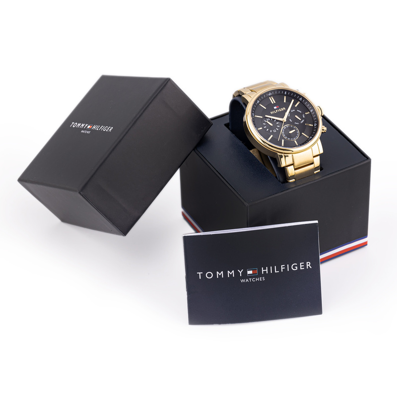 Stilvolle Herrenuhr mit Datum TOMMY HILFIGER