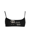 KARL LAGERFELD BEACHWEAR TOP WOMEN&#39;S COSTUME BLACK