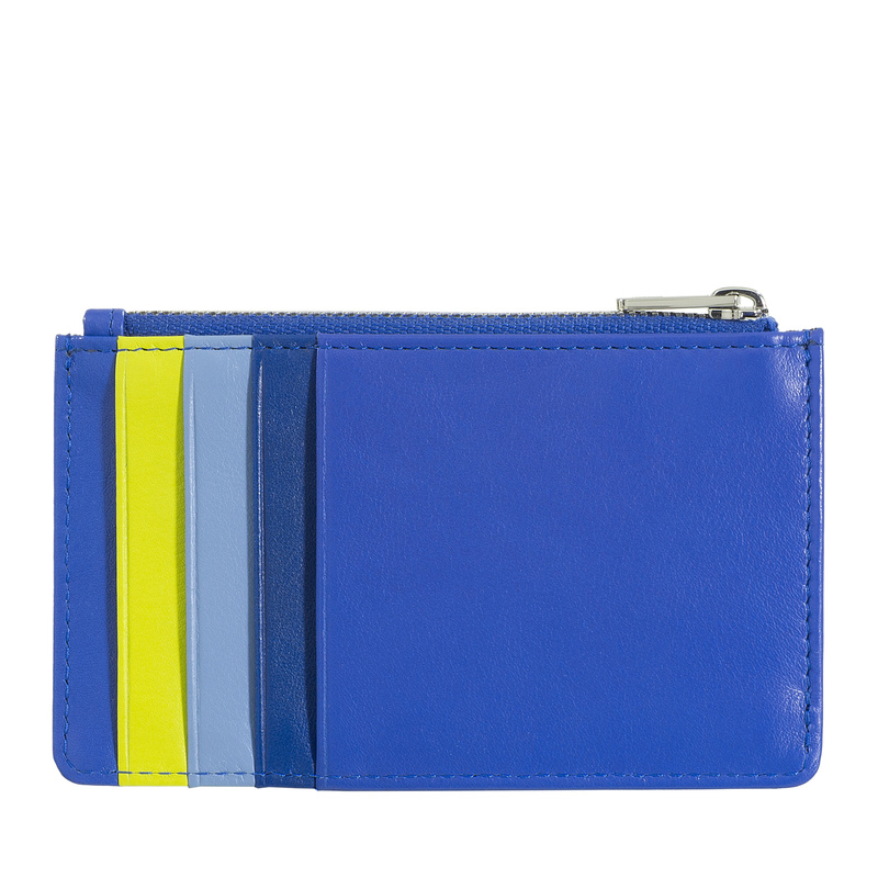 Zipper card holder Bali by DUDU in soft leather from reduced dimension and coloured. A slim design that slips easily into pockets.