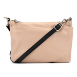 A sleek and roomy leather shoulder bag