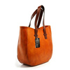 Leather shoulder bag large women's shopperbag