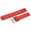 U27 rubber watch strap - red/rosegold - 20mm