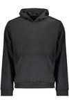 CALVIN KLEIN MEN&#39;S BLACK ZIP-UP SWEATSHIRT