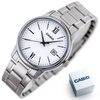 Men's steel watch with date by CASIO