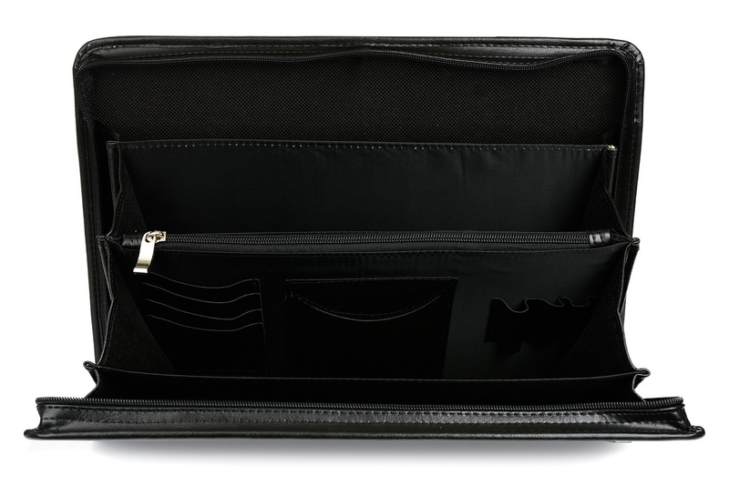 Beltimore Black Men's Biwuar Briefcase Organizer for the trader I56