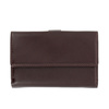 Large women's wallet Nappa Amelia by Nuvola Pelle made in soft leather with external button closure. Coin pocket and 12 card slots.