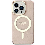 Guess GUHMN61HCMCGP iPhone 11 / Xr 6.1" różowy/pink hardcase Glitter Gold MagSafe