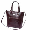 Damen Echtleder Handtasche MiaMore 01-011 CROCO