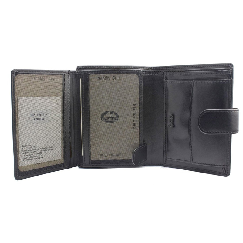 Men's genuine leather wallet EL FORREST 988-623 RFID