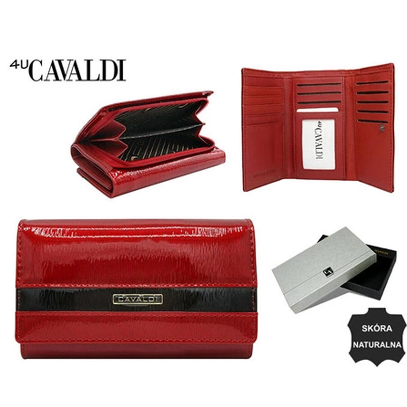 Leather classic women's purse by Cavaldi