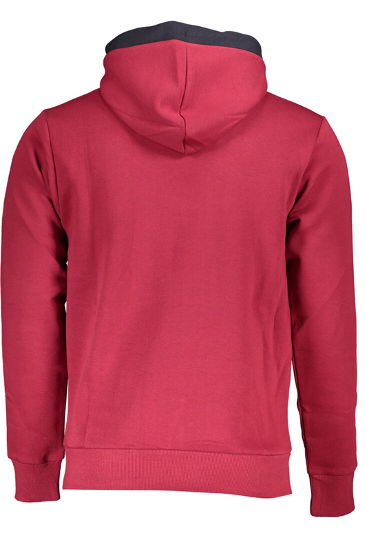 US GRAND POLO HERREN-SWEATSHIRT MIT ZIP-OUT IN ROT