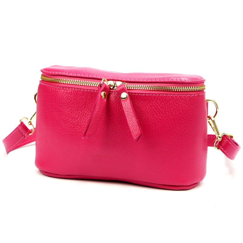 Women's elegant leather waist bag crossbody bag