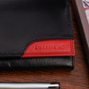 Women's leather wallet large retro horizontal RFiD black BELTIMORE 040