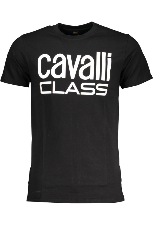 CAVALLI CLASS HERREN-KURZARM-T-SHIRT SCHWARZ