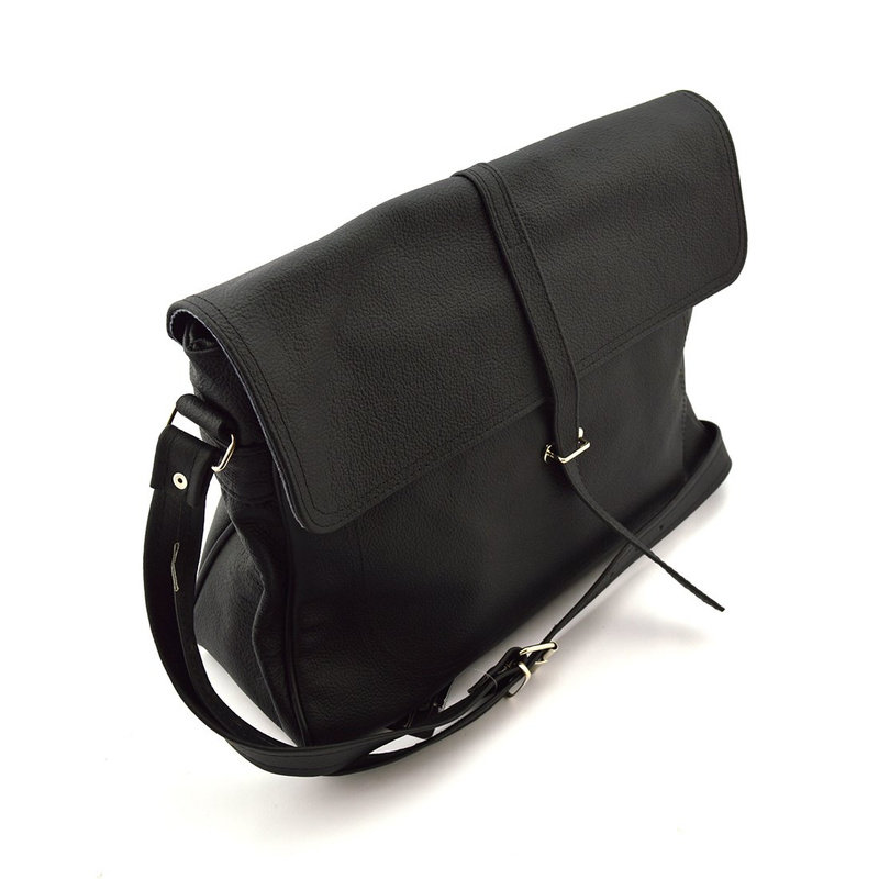 Women's leather messenger bag classic crossbody