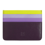 Credit card holder multicolor by DUDU made in soft calfskin Nappa leather with 6 pockets. Ultra slim design, only 4 mm, and unique lightness