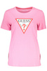 GUESS JEANS WOMEN&#39;S SHORT SLEEVE T-SHIRT PINK