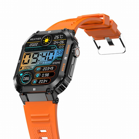 SMARTWATCH MĘSKI Gravity GT6-3 - WYKONYWANIE POŁĄCZEŃ, MONITOR SNU (sg020c)