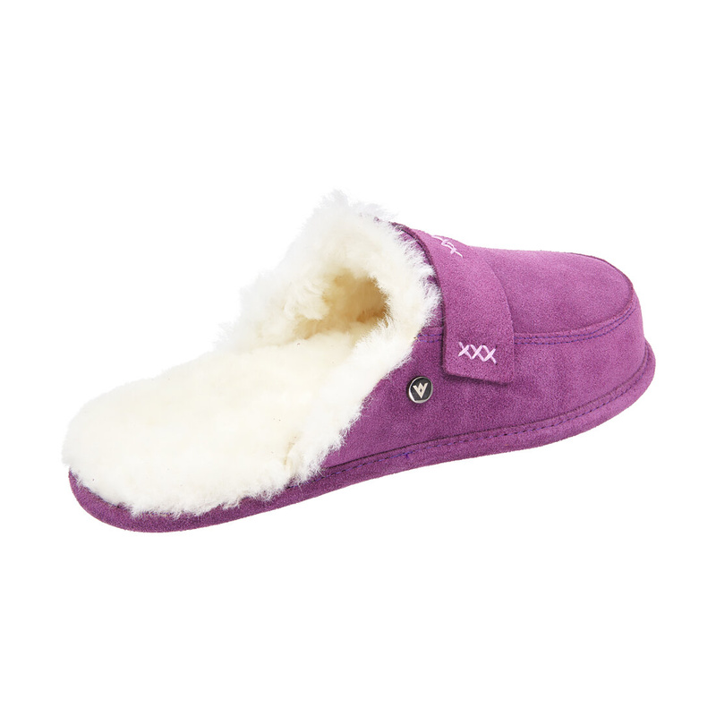 Women's sheepskin leather slippers