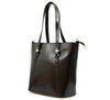 Leather large women's shopper bag shoulder bag