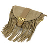 Vera Pelle leather crossbody bag with tassels