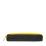 Pencil case small size Colorful Giava by DUDU in soft leather coloured with metal zipper. Reduced size, simple and linear design.