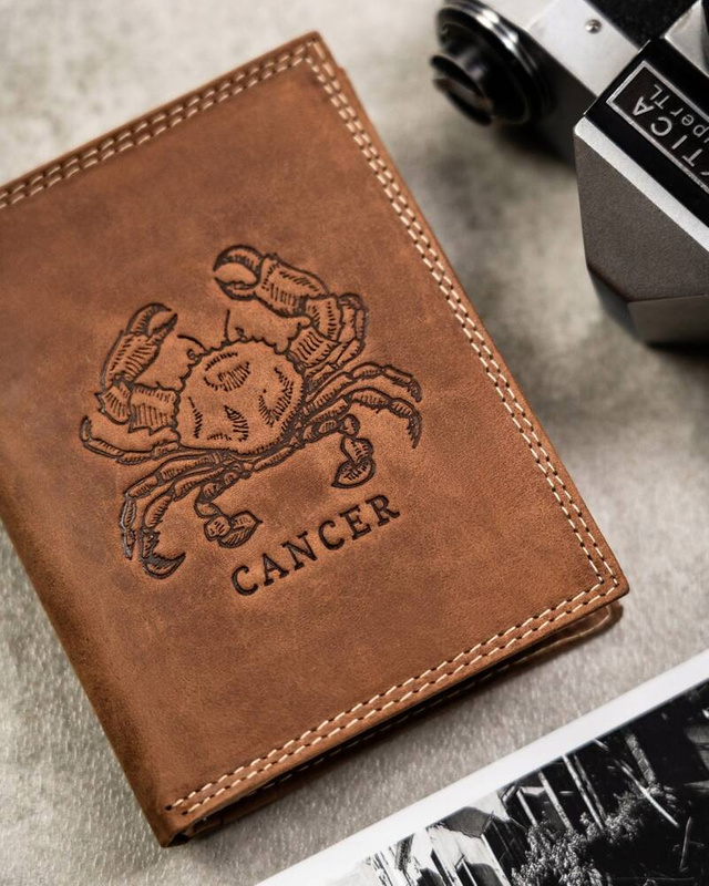 Men's wallet with zodiac signs pattern Always Wild