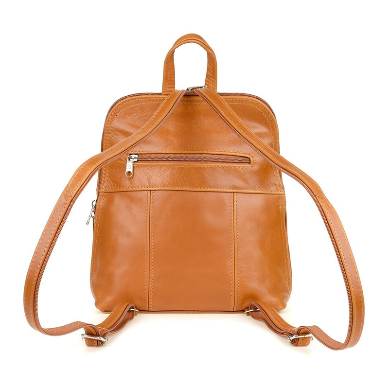 Camel leather backpack elegant handbag handy Beltimore 021