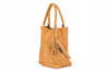 Italian Leather Suede A4 Shopper Handbag Camel T49