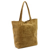 Leather suede women's shopper bag by Patrizia