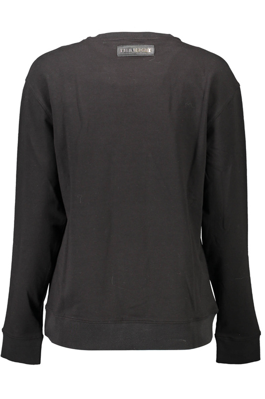 PLEIN SPORT SWEATSHIRT WITHOUT ZIP WOMAN BLACK