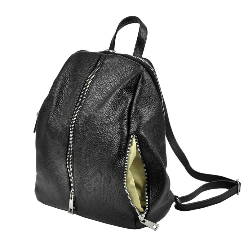 Damen-Lederrucksack mit Taschen von Patrizia