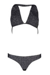 FILA SCHWARZER BIKINI-BADEANZUG FÜR DAMEN