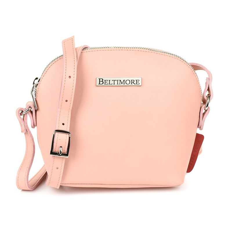 Powder pink small women's leather belt handbag Beltimore N22