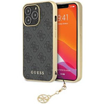 Guess GUHCP14XGF4GGR iPhone 14 Pro Max 6.7" szary/grey hardcase 4G Charms Collection