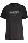 GUESS JEANS DAMEN KURZARM T-SHIRT SCHWARZ