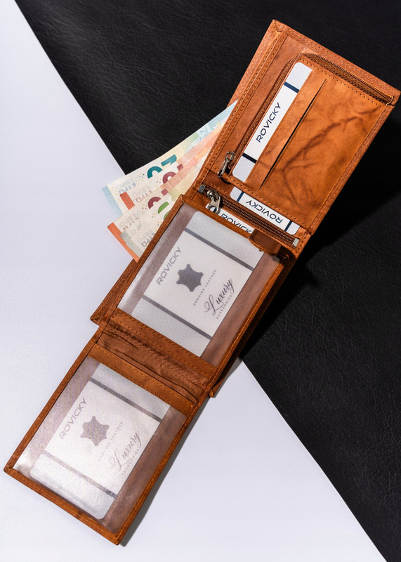 A roomy men's leather wallet by Always Wild