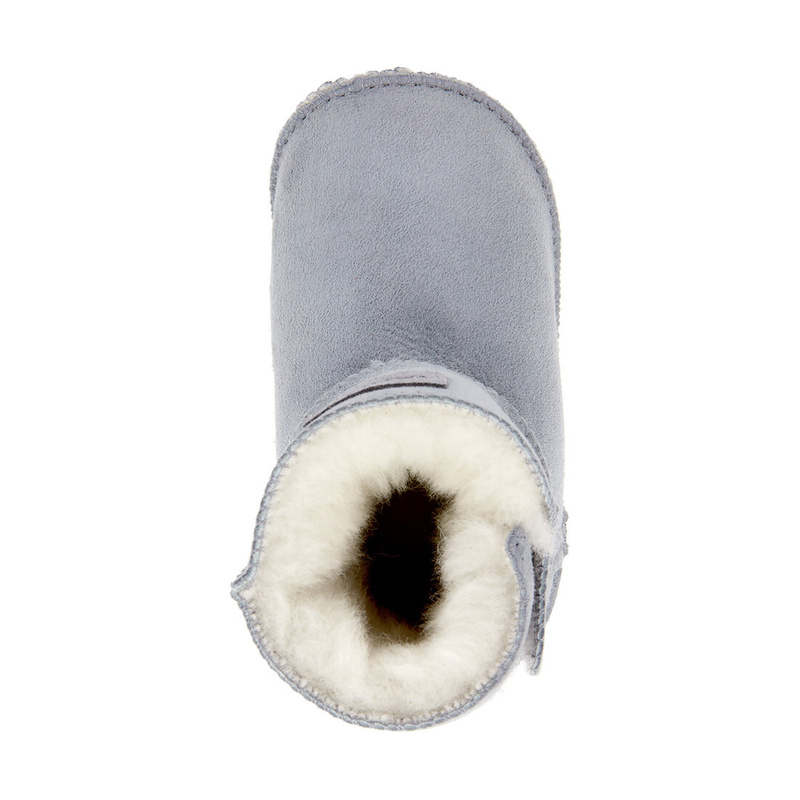 KIKO children's leather slip-on insulated slippers