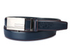 BELTIMORE men's navy blue leather belt A25 : Colors - navy blue, Strap size - r.95-110 cm