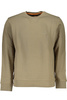 HUGO BOSS MEN&#39;S BEIGE ZIPLESS SWEATSHIRT