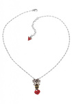 Women's stylish cute necklace with GUESS figurine