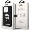 Karl Lagerfeld KLHCP14X3DRKINK iPhone 14 Pro Max 6.7" czarny/black hardcase Rubber Ikonik 3D