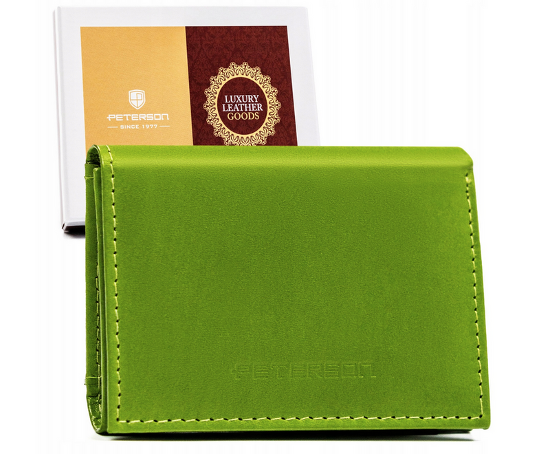 Leather wallet RFID PETERSON PTN RD-SWZX-86-MCL