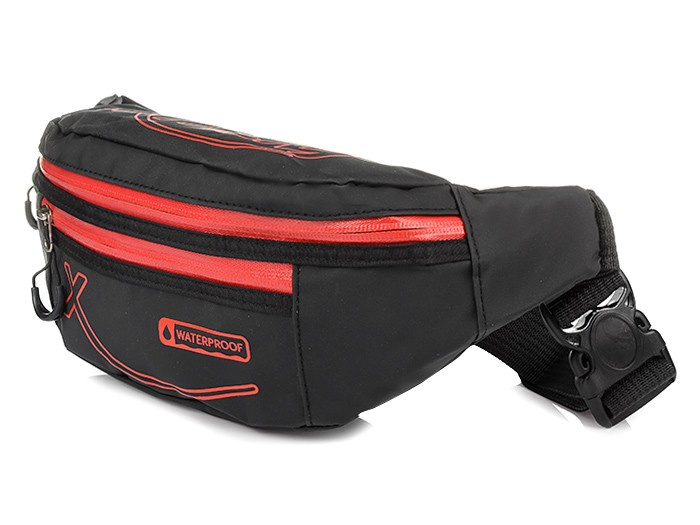 Geantă Street Waterproof Large Black & Red T51 Pannier Sachet Pannier Sachet