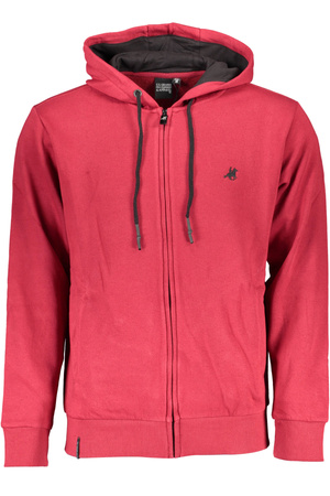 US GRAND POLO SWEATSHIRT WITH ZIP MAN RED